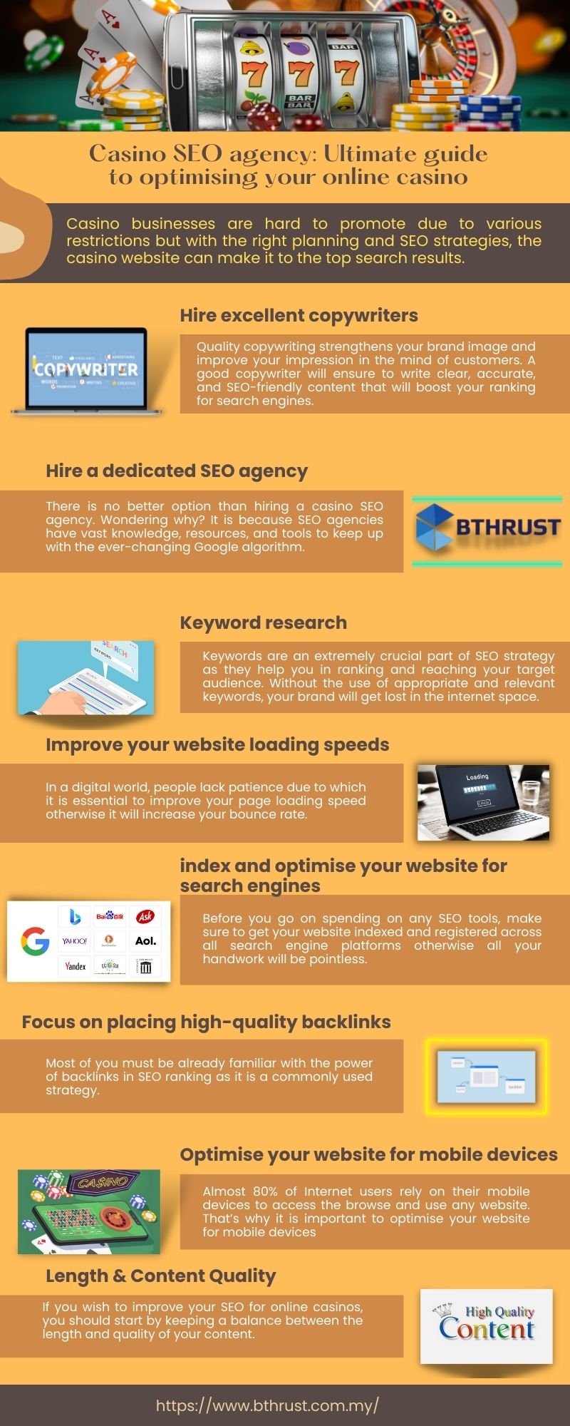 casino seo agency bthrust